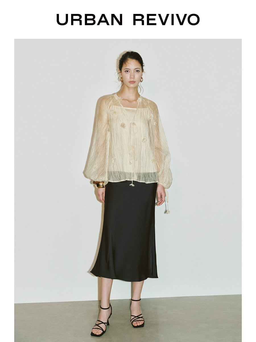 URBAN REVIVO Spicy Flower Blouse Shirt