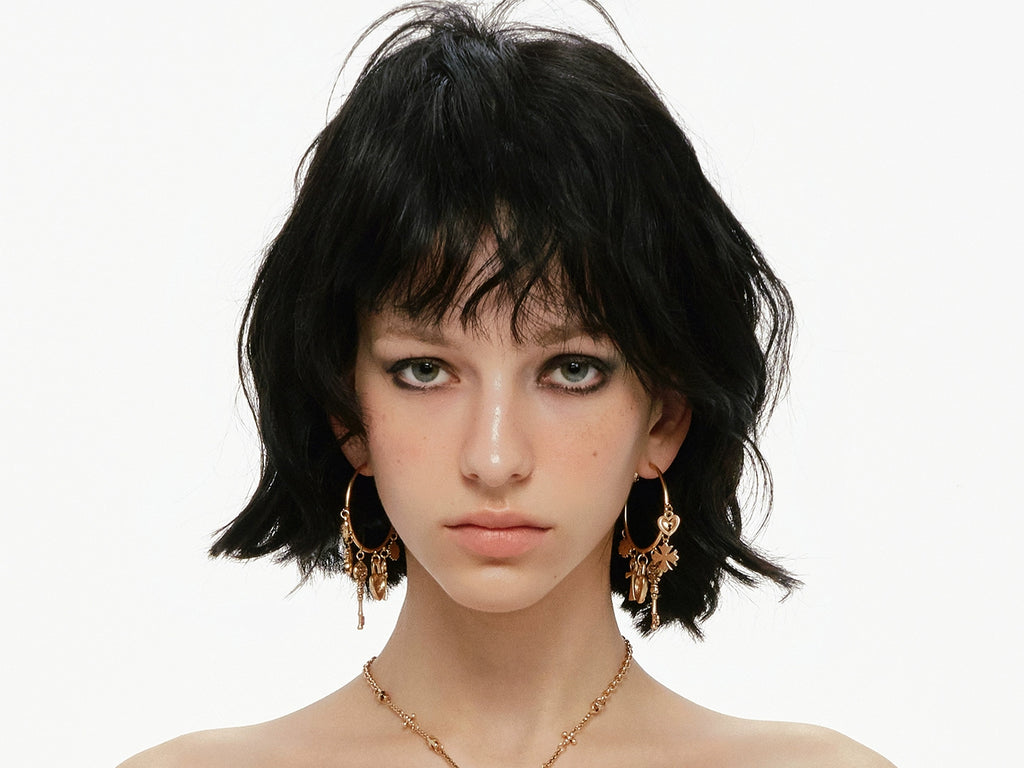 SUMIYAKI Retro Key Love Earrings