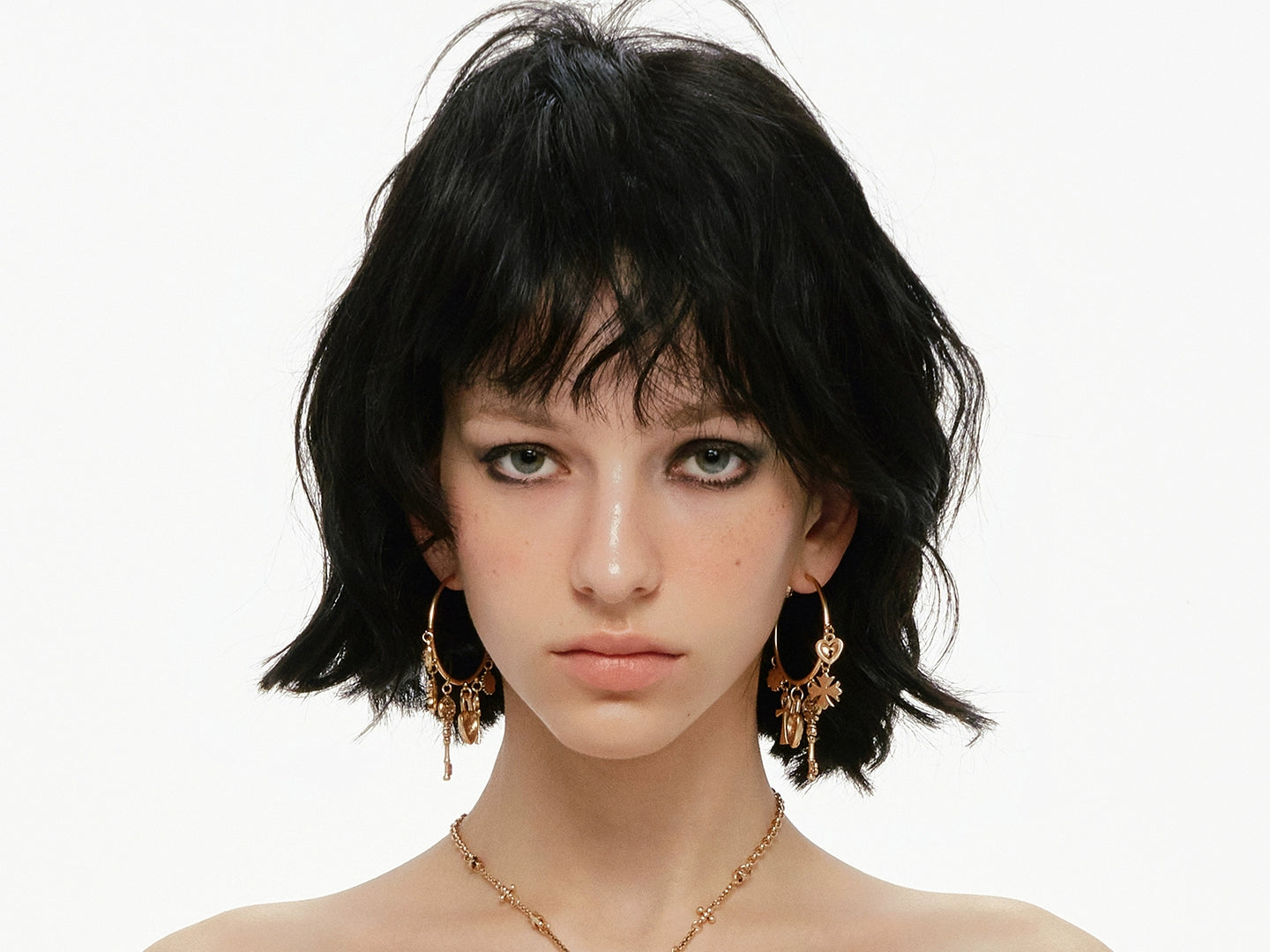 SUMIYAKI Retro Key Love Earrings