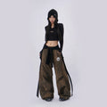 SAMUSAN Streamer Waist Towel Two Wear Casual Long Sleeves