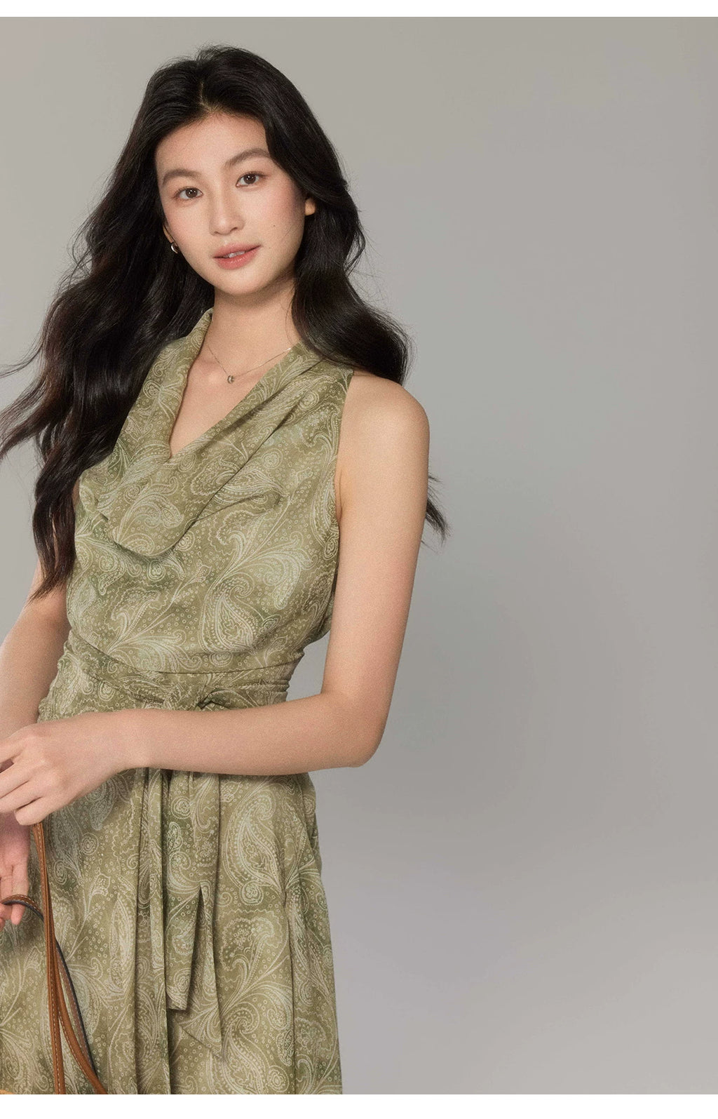 TYANG Ink Smudge Print Dress
