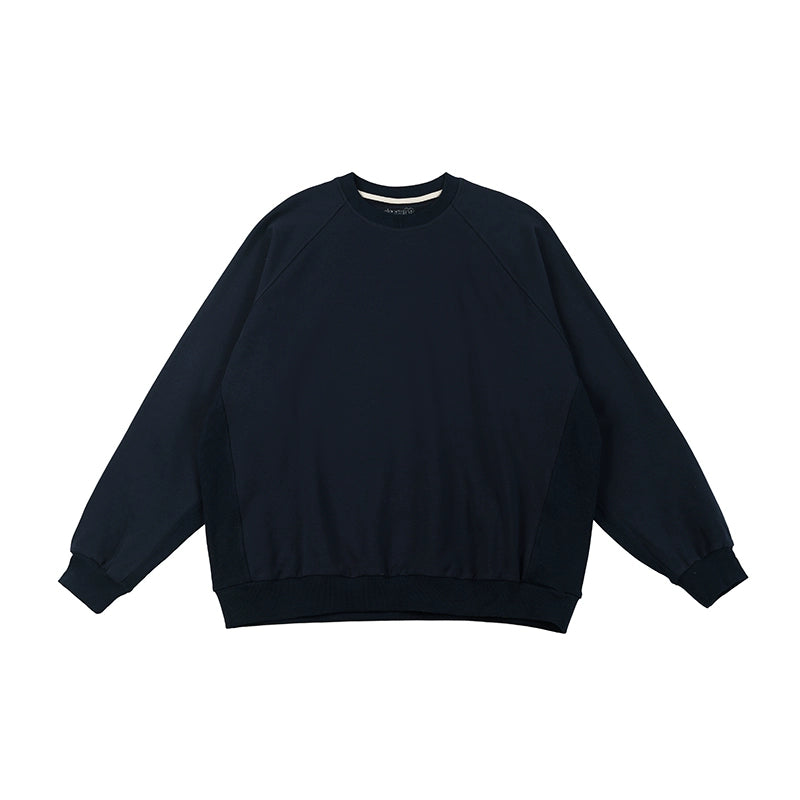 NOEARS Japanese Retro Threaded Splicing Long Sleeve