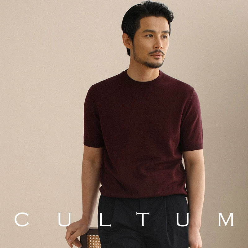 CULTA Thin Breathable Versatile Crew Neck Tee