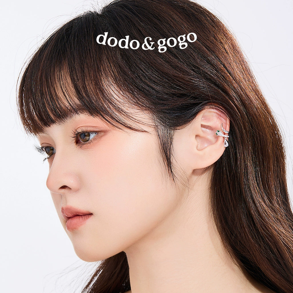 DODOGOGO Light Luxury Snake-shaped Ear Bone Clip Without Ear Hole