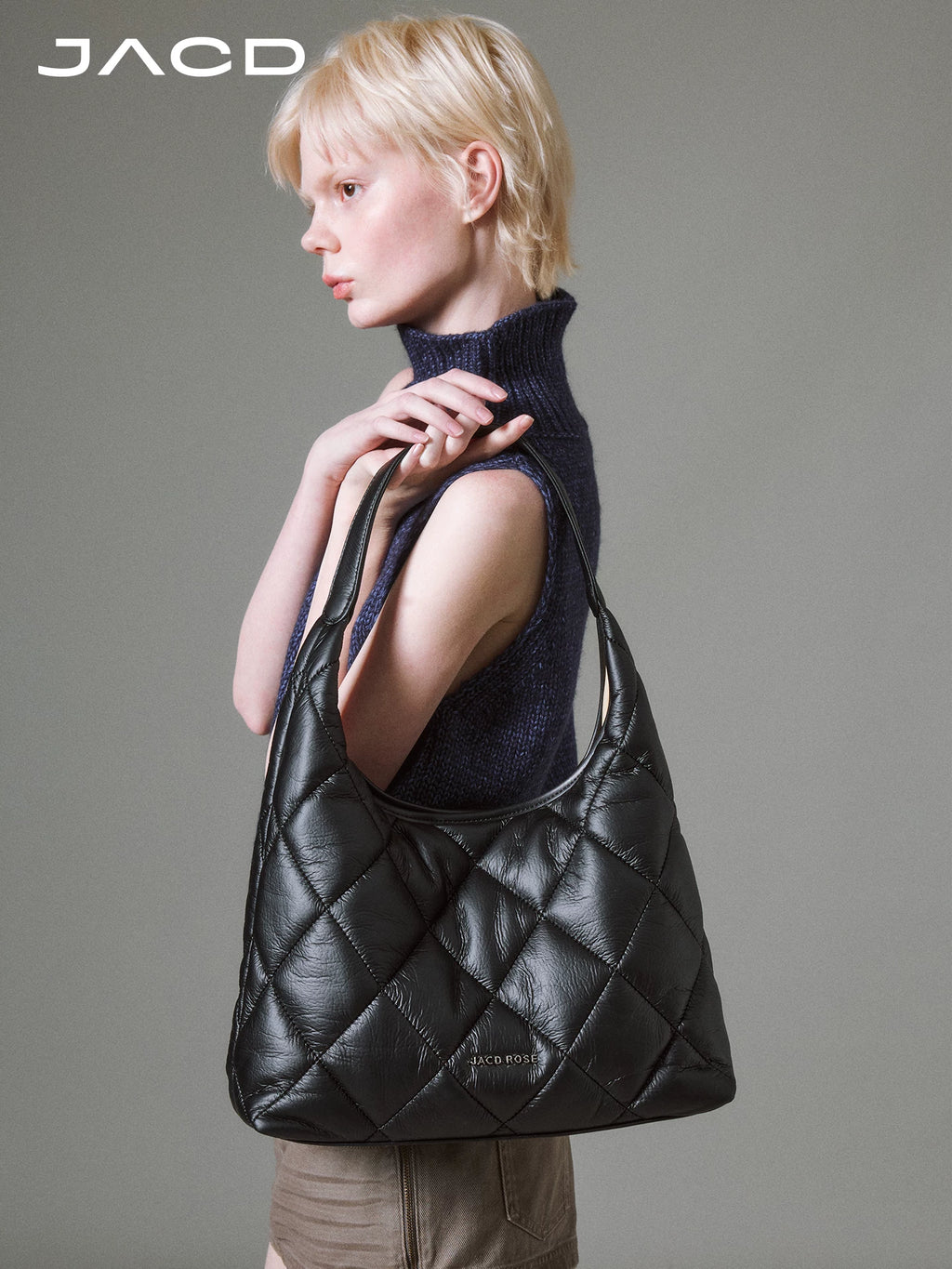 JACD Black Large Capacity Commuter Tote Bag