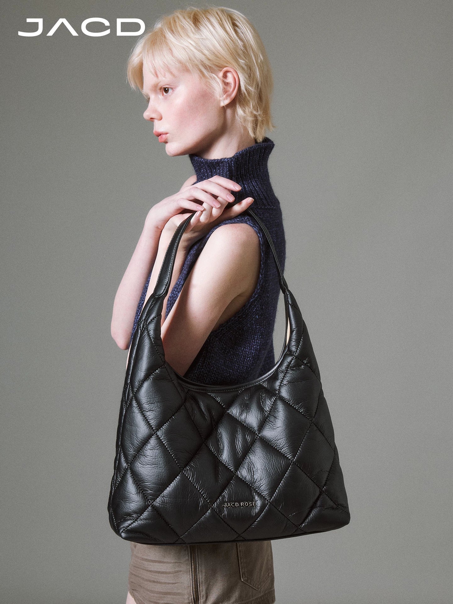 JACD Black Large Capacity Commuter Tote Bag
