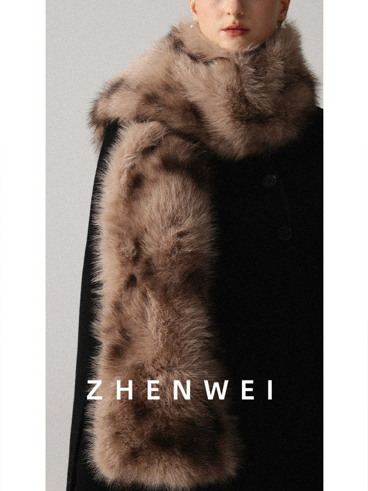 ZHENWEI Versatile Imitation Fox Fur Scarf