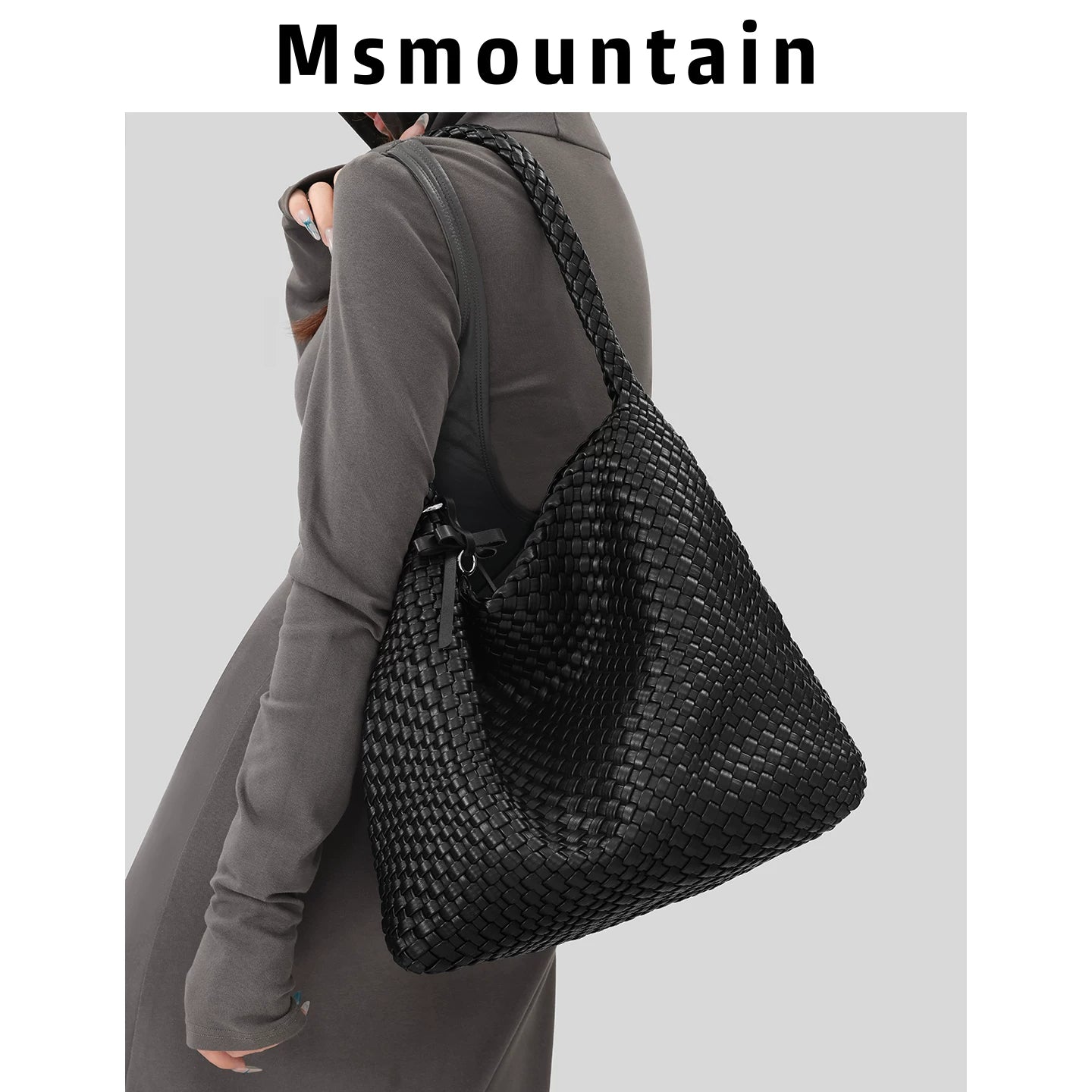 Msmountain Niche Woven Large Capacity Tote Bag