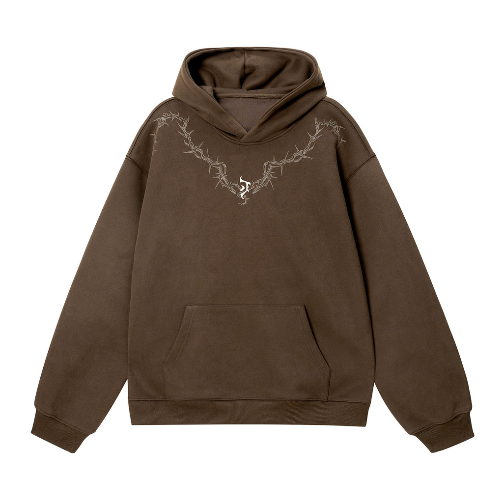 JHYQ Thorn Print Hoodie