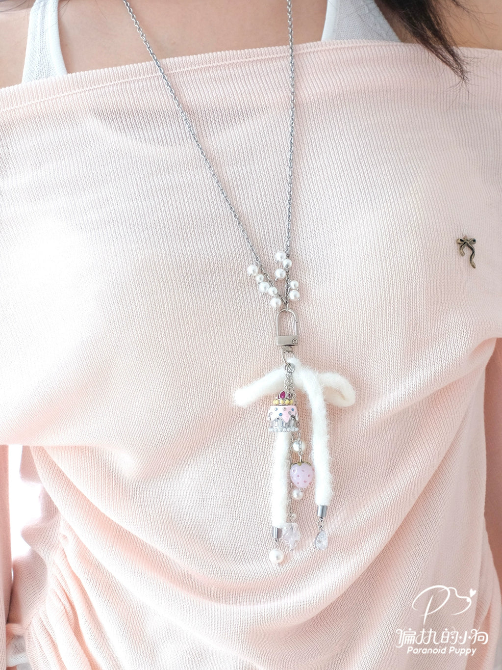 Paranoidp Strawberry Cake Cute Necklace