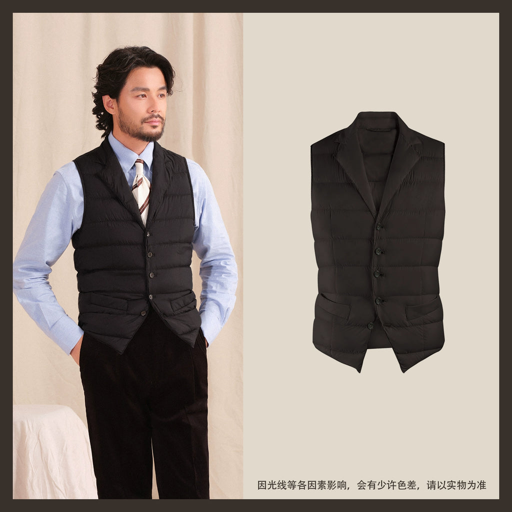 CULTUM Windproof Three-dimensional Tailoring Suit Collar Vest