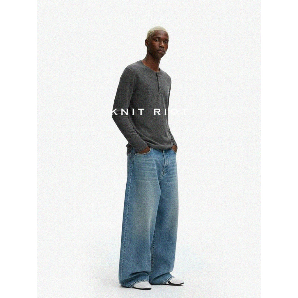 KNITRIOT Simple Skin-friendly Bottoming Long-sleeved Knitted Sweater