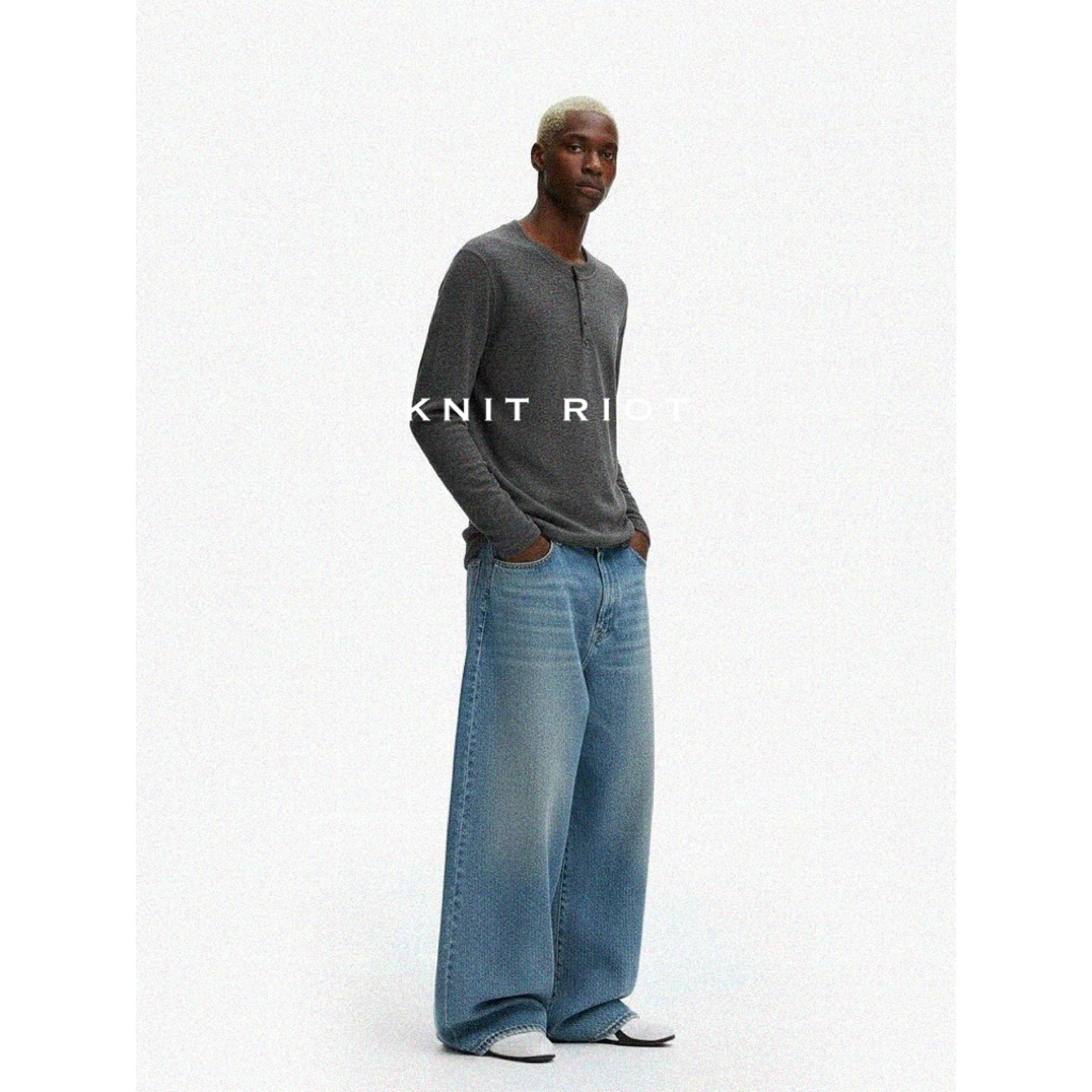 KNITRIOT Simple Skin-friendly Bottoming Long-sleeved Knitted Sweater
