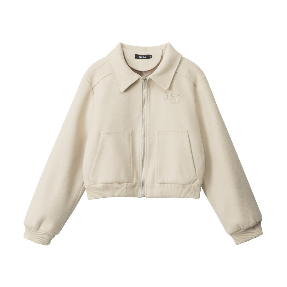 Nariele Vintage Short Versatile Slim Shoulder Jacket