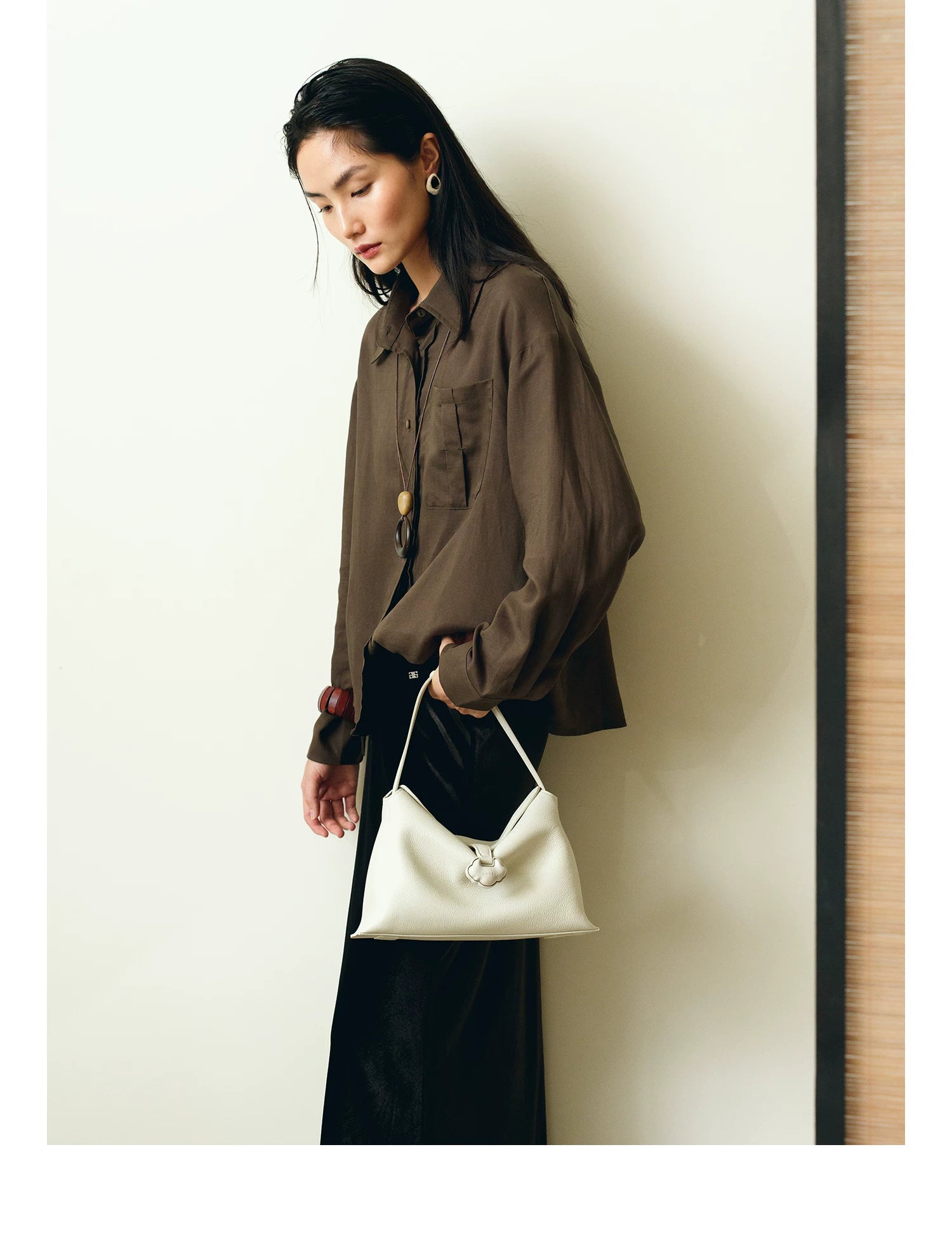 LOSEA First-layer Cowhide Shoulder Bag