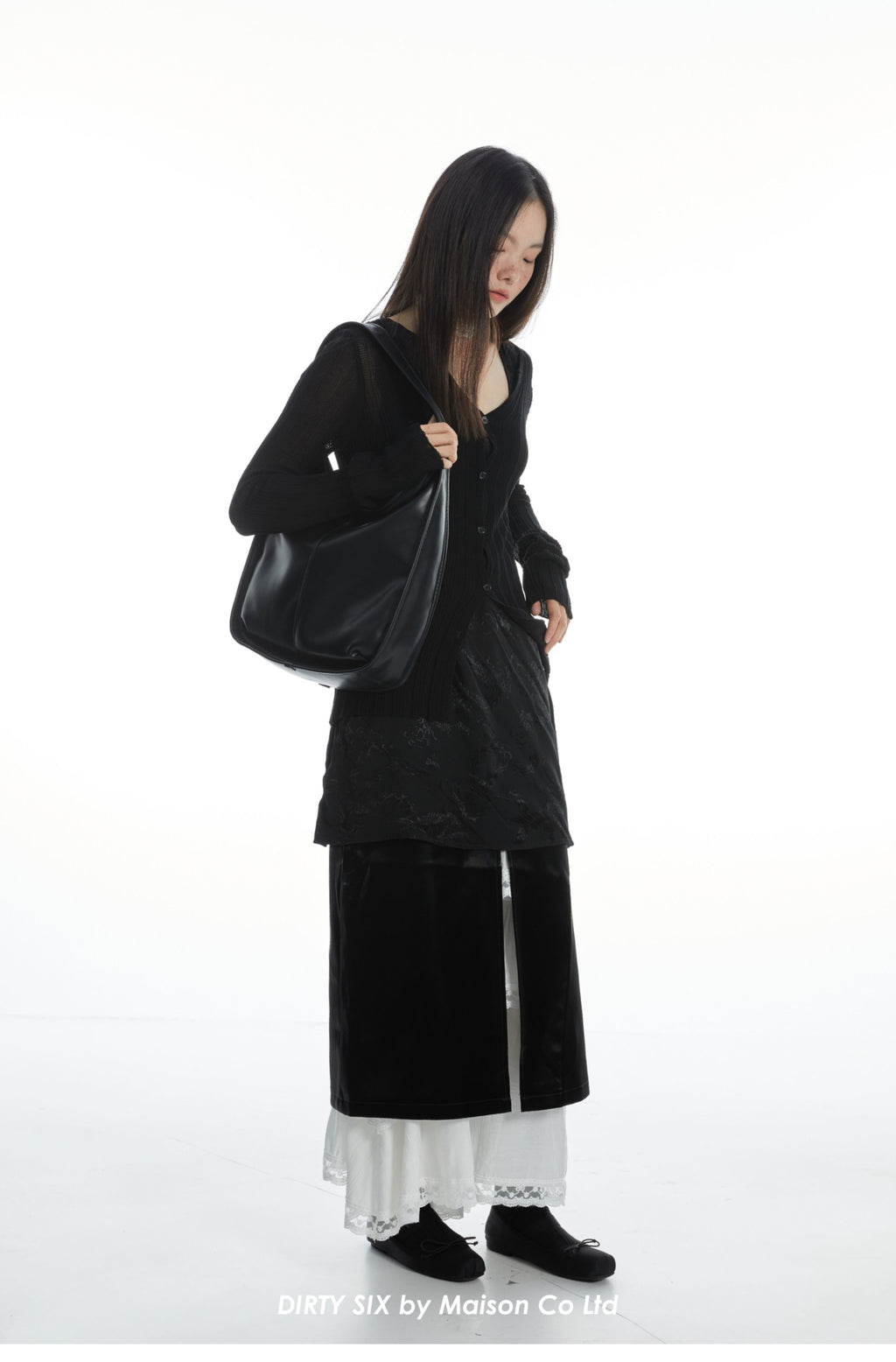DirtySix • Black Swan Shoulder Tote Bag