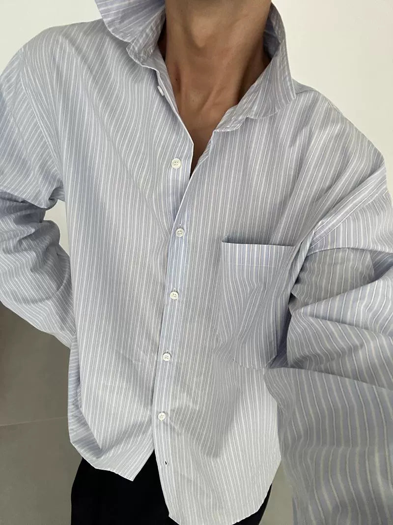 COLN Premium Slack Striped Shirt