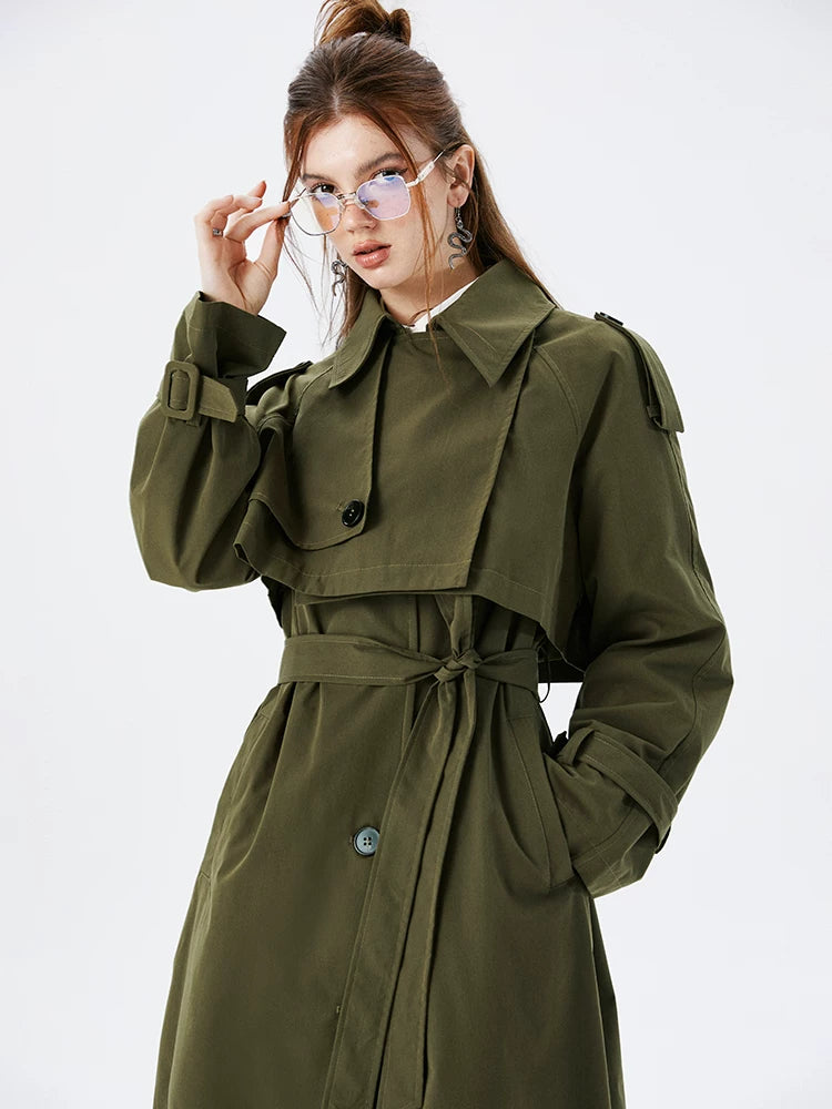 Imone Temperament Simple Trench Coat