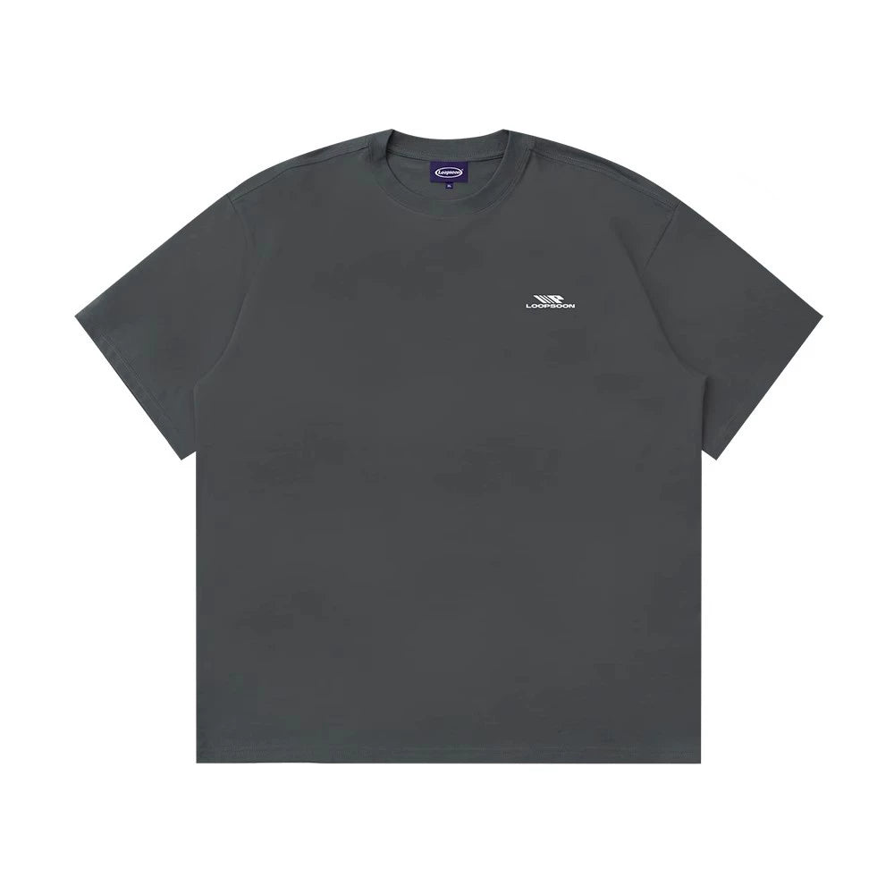 Loopsoon Back Letter Print Versatile Tee