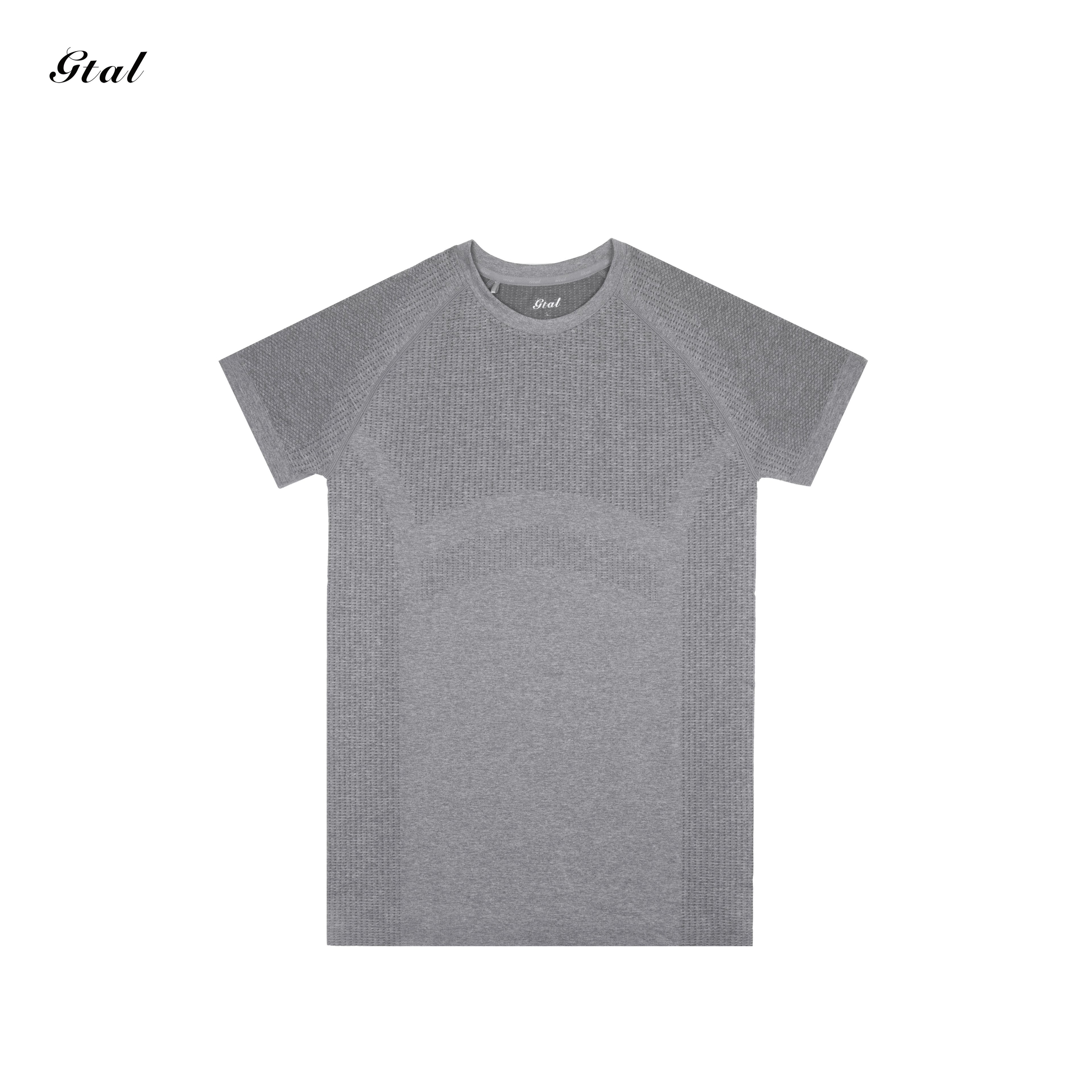 GTAL Quick Drying Fitness Elastic Slim Fit Crew Neck Tee