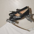 CHILIGIRL One-word Thin Strap Square Head Shallow Mouth Temperament Single Shoe