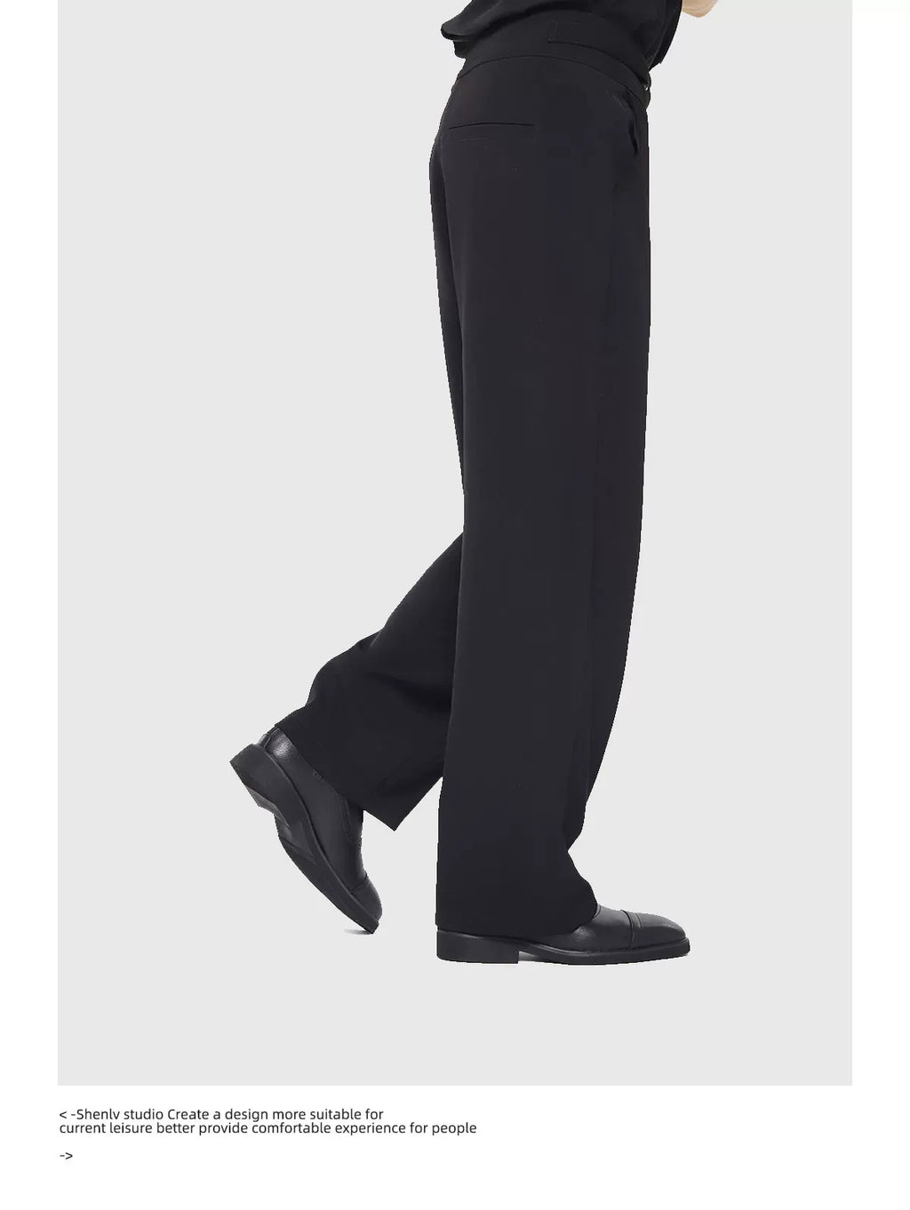 SHENLV STUDIO Button Pointed Casual Dress Chelsea Boots