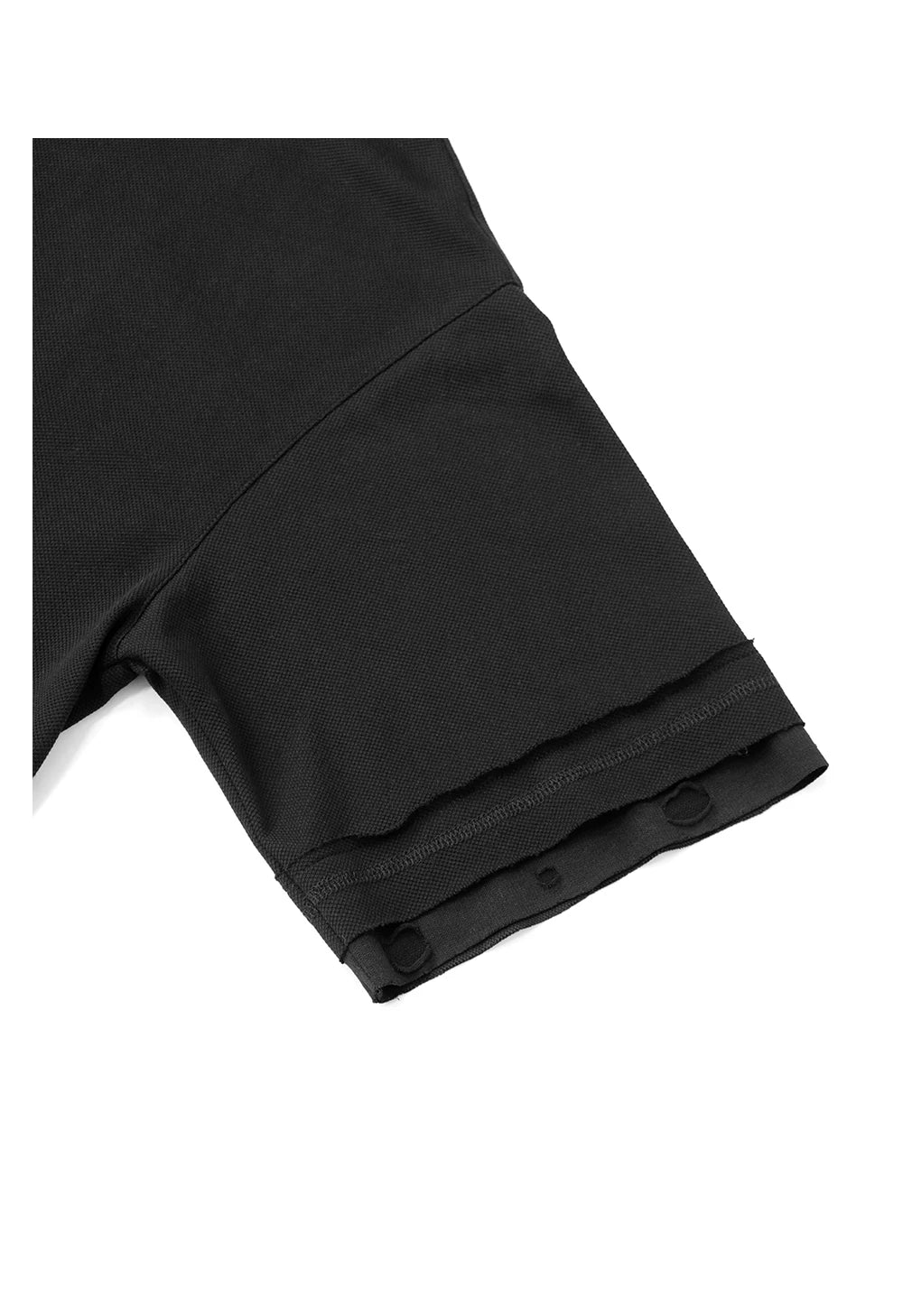 RELABEL Stitching Embroidered Fake Two-piece POLO Shirt
