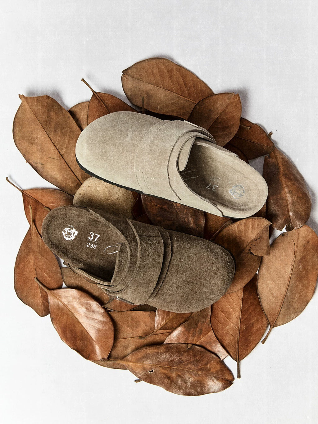 AMBSOM Leather Lazy Birkenstocks CLOGS
