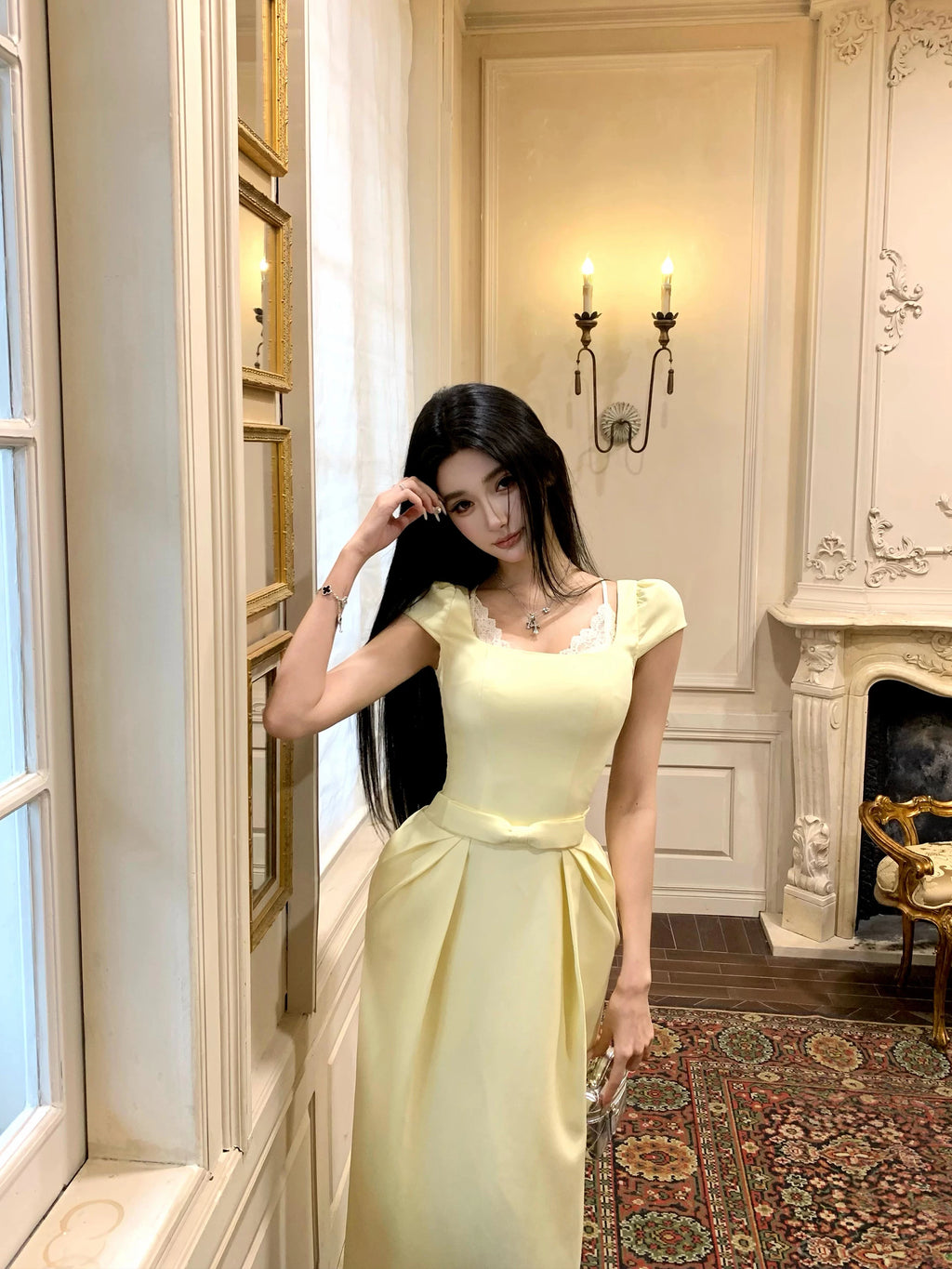 Barb Chill Temperament Waist Skinny Dress
