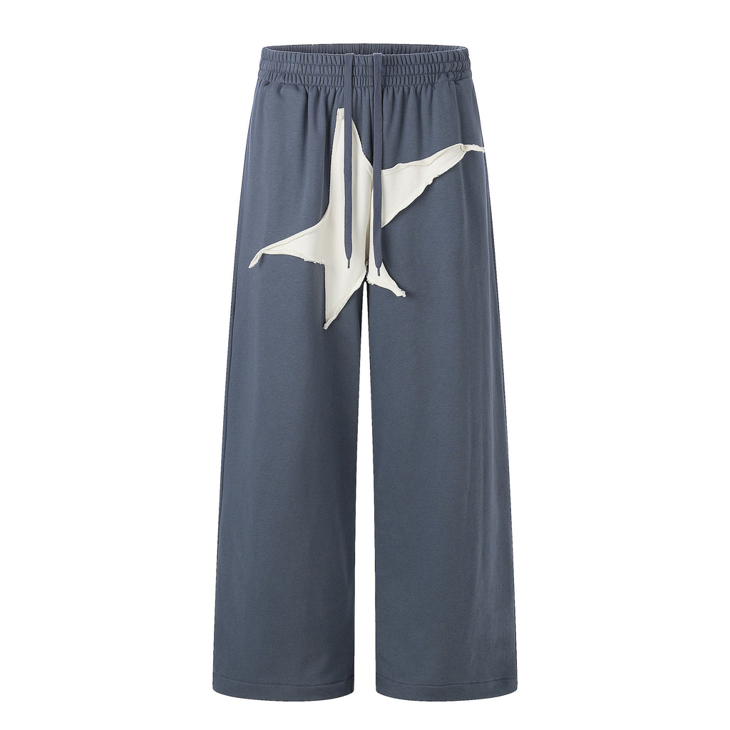 11KN Loose Five-star Printed Sweatpants