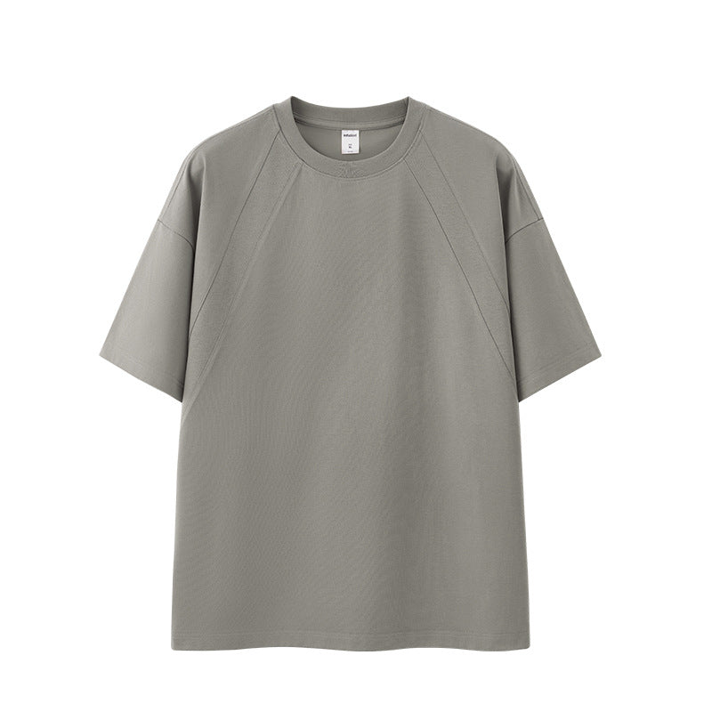 INF Boxy Splicing Short Sleeve Tee