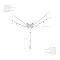 NO SOLUTION Lace Butterfly Tassel Crystal Necklace