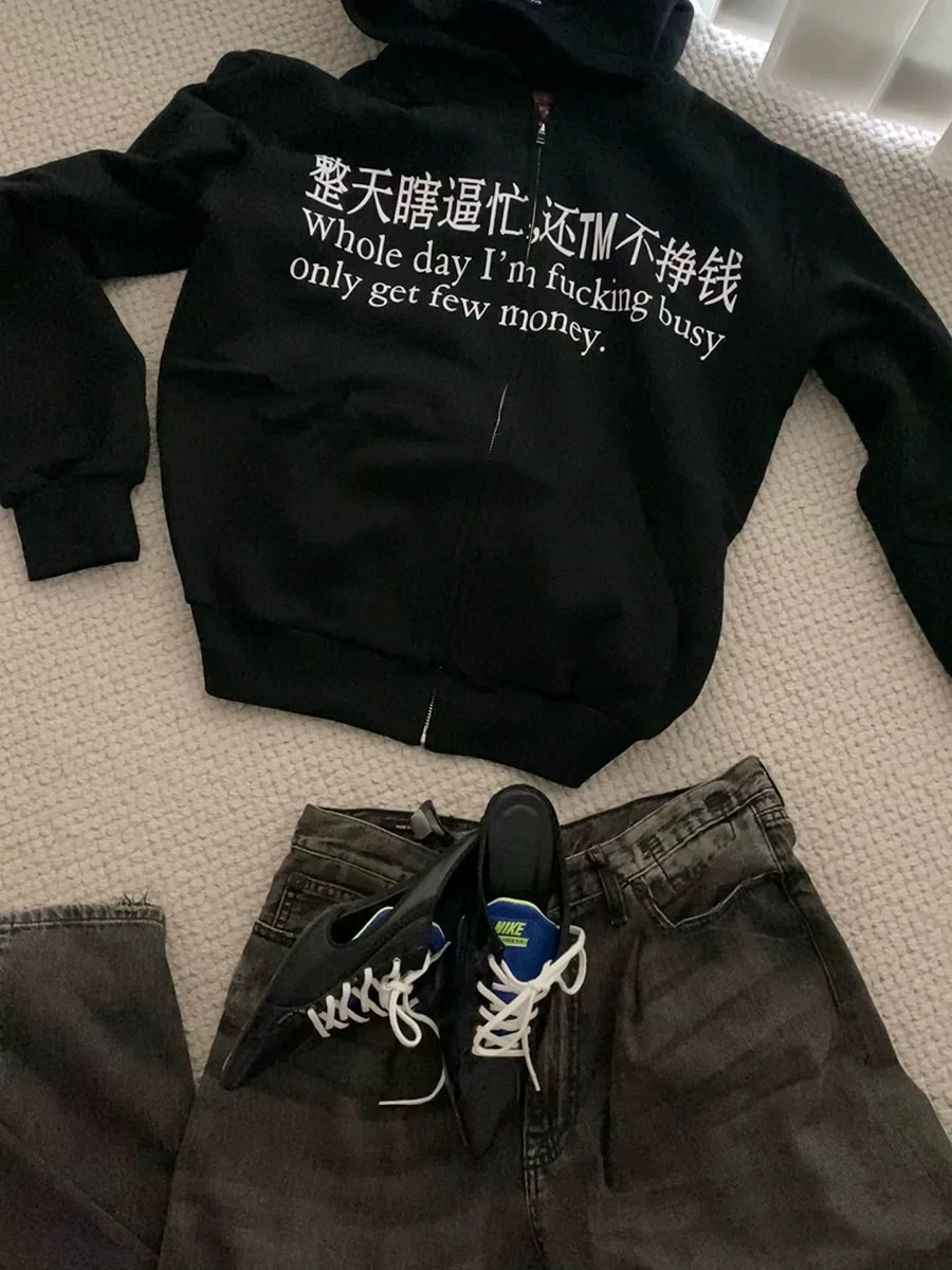 FTS Casual Fun Printed Zip Jacket