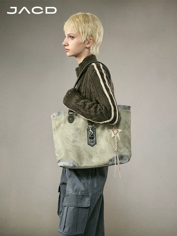 JACD Retro Large Capacity Shoulder Handbag