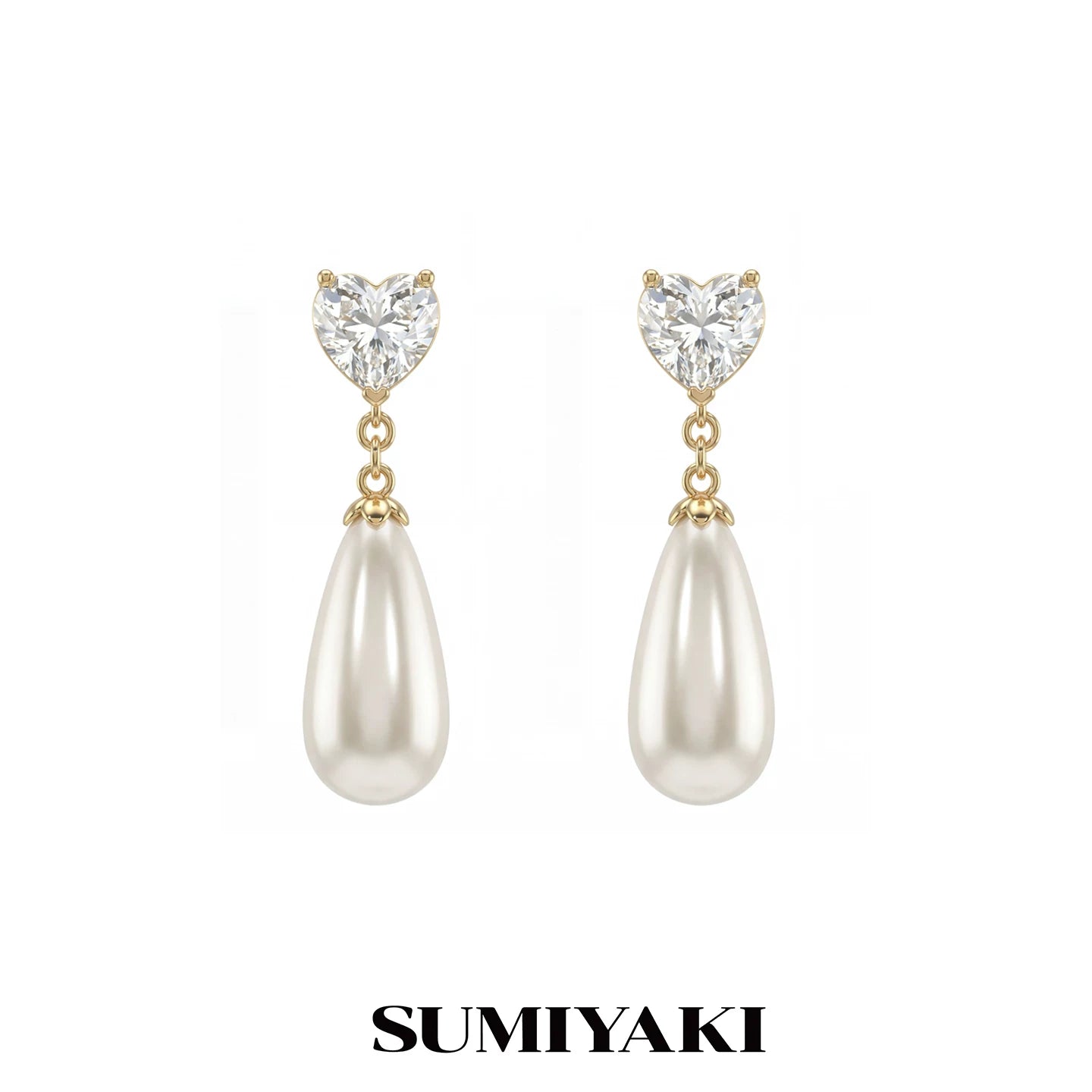 SUMIYAKI Water Drop Broken Pearl Earrings