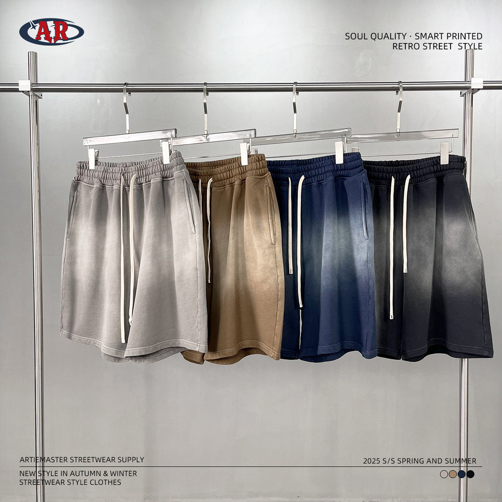 ARTIE Spray-dyed Old Trendy Shorts