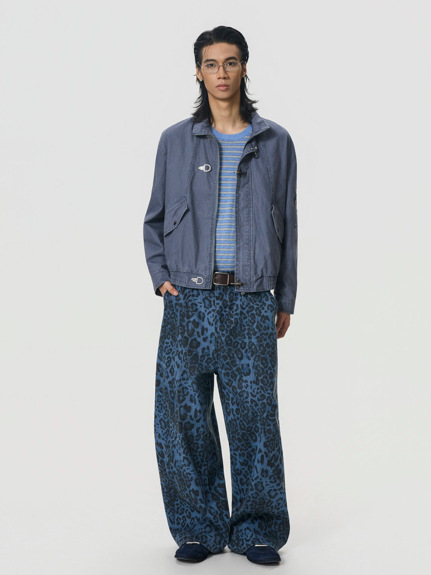 BTSG Vintage Vintage Textured Plane Buckle Jacket