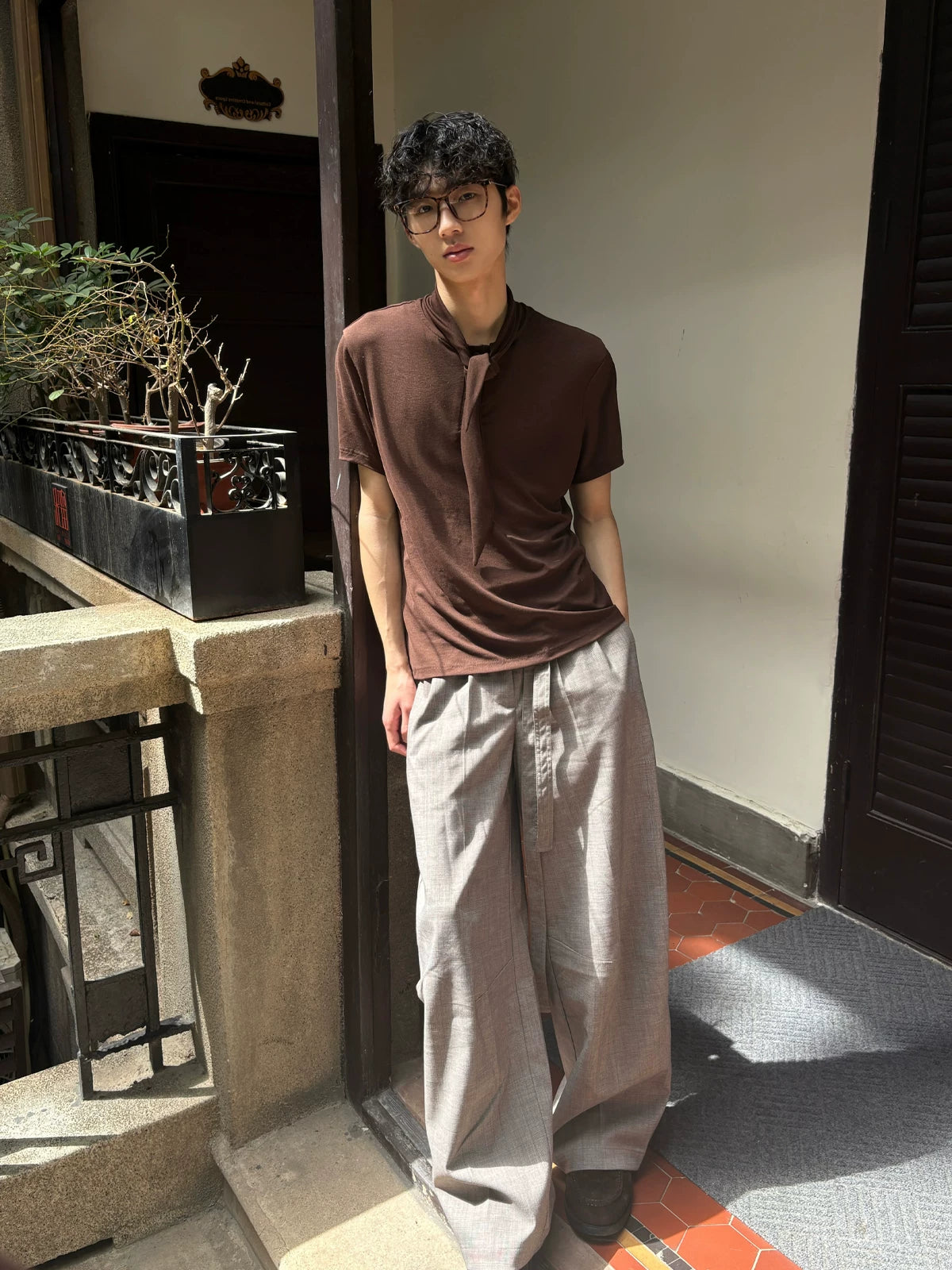 Slight Vogue Retro Casual Versatile Tee