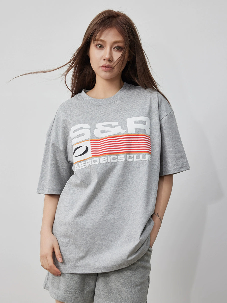 SOSER Vintage SR Print Casual Tee