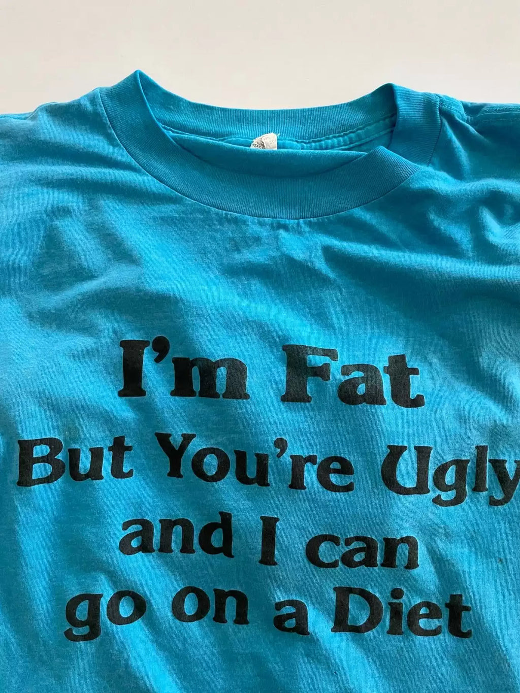 Wang Youbing Spoof Slogan Simple Casual Tee