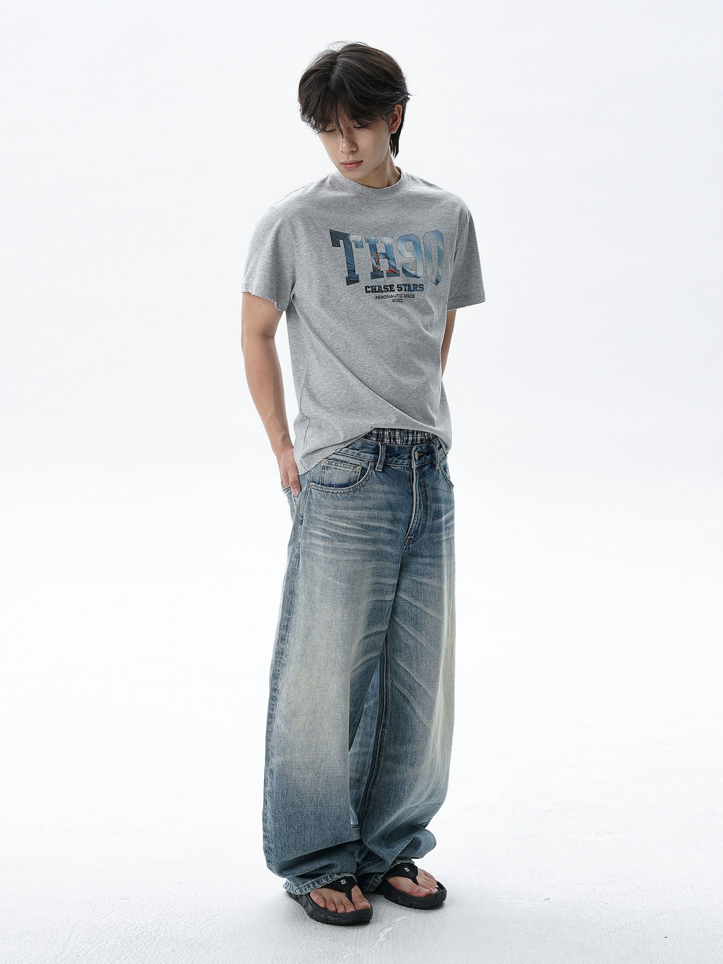 TH90 Cutscene Surf Flower Yarn Cotton Tee