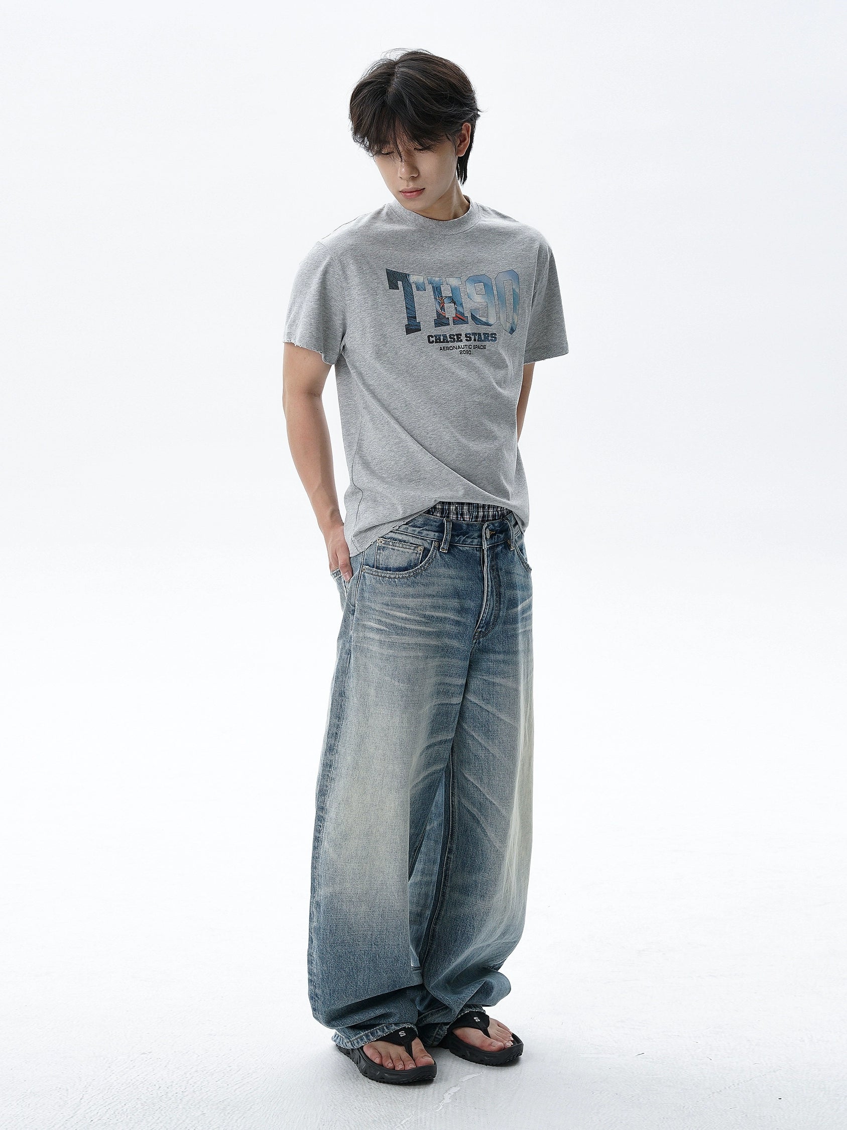 TH90 Cutscene Surf Flower Yarn Cotton Tee