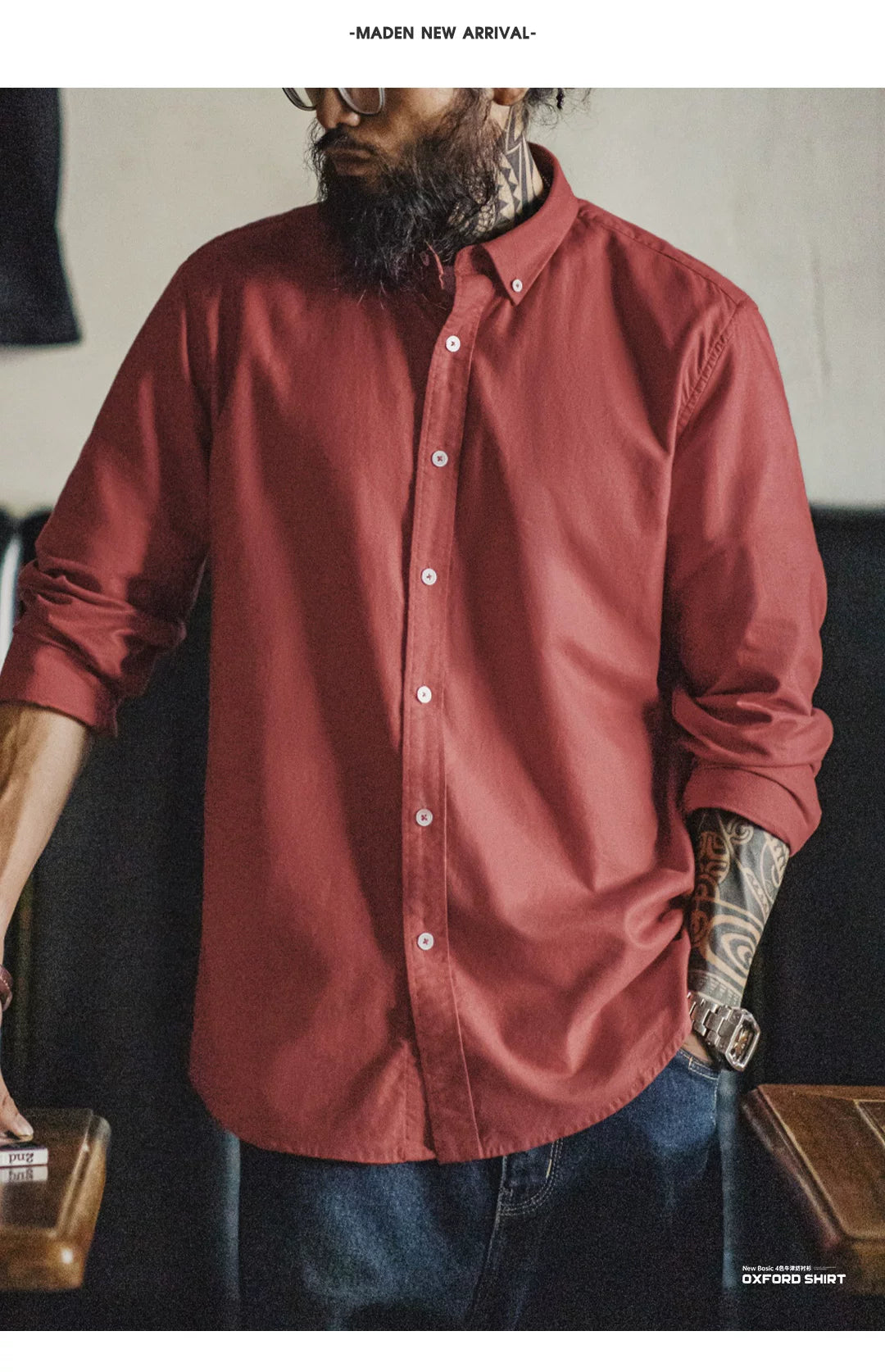 Madden Casual Oxford Long Sleeve Shirt