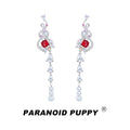 ParanoidP New Chinese Gourd Pearl Fringed Earrings