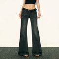 Aaisup Low Waist Wide Leg Floor Pants