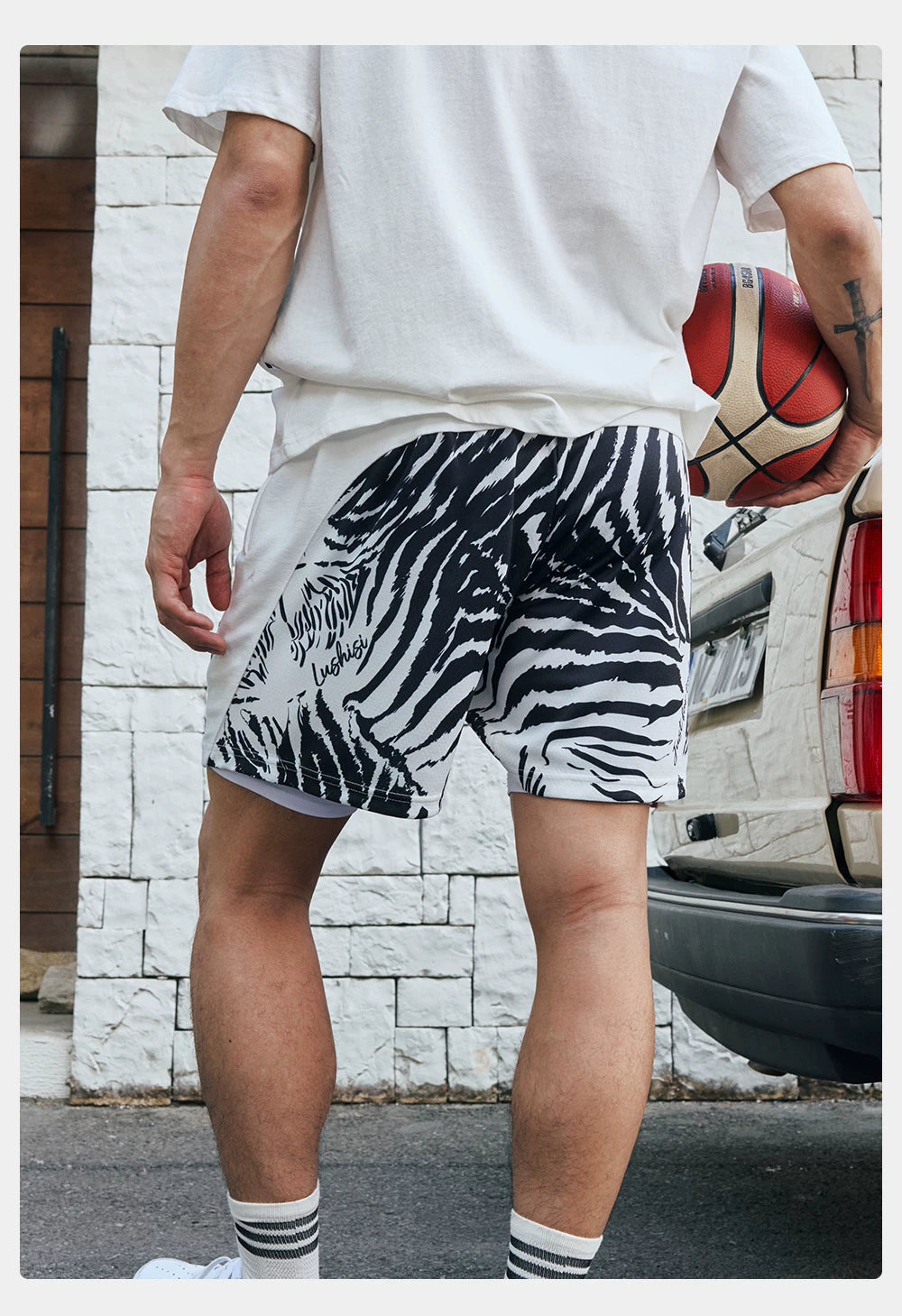 LUSHISI Camouflage Sports Casual Shorts