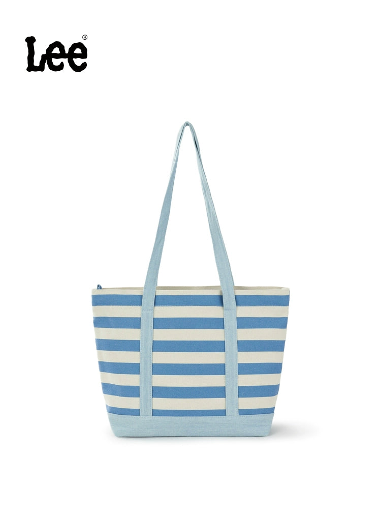 Lee Stripe Large Capacity Casual Versatile Tote Bag