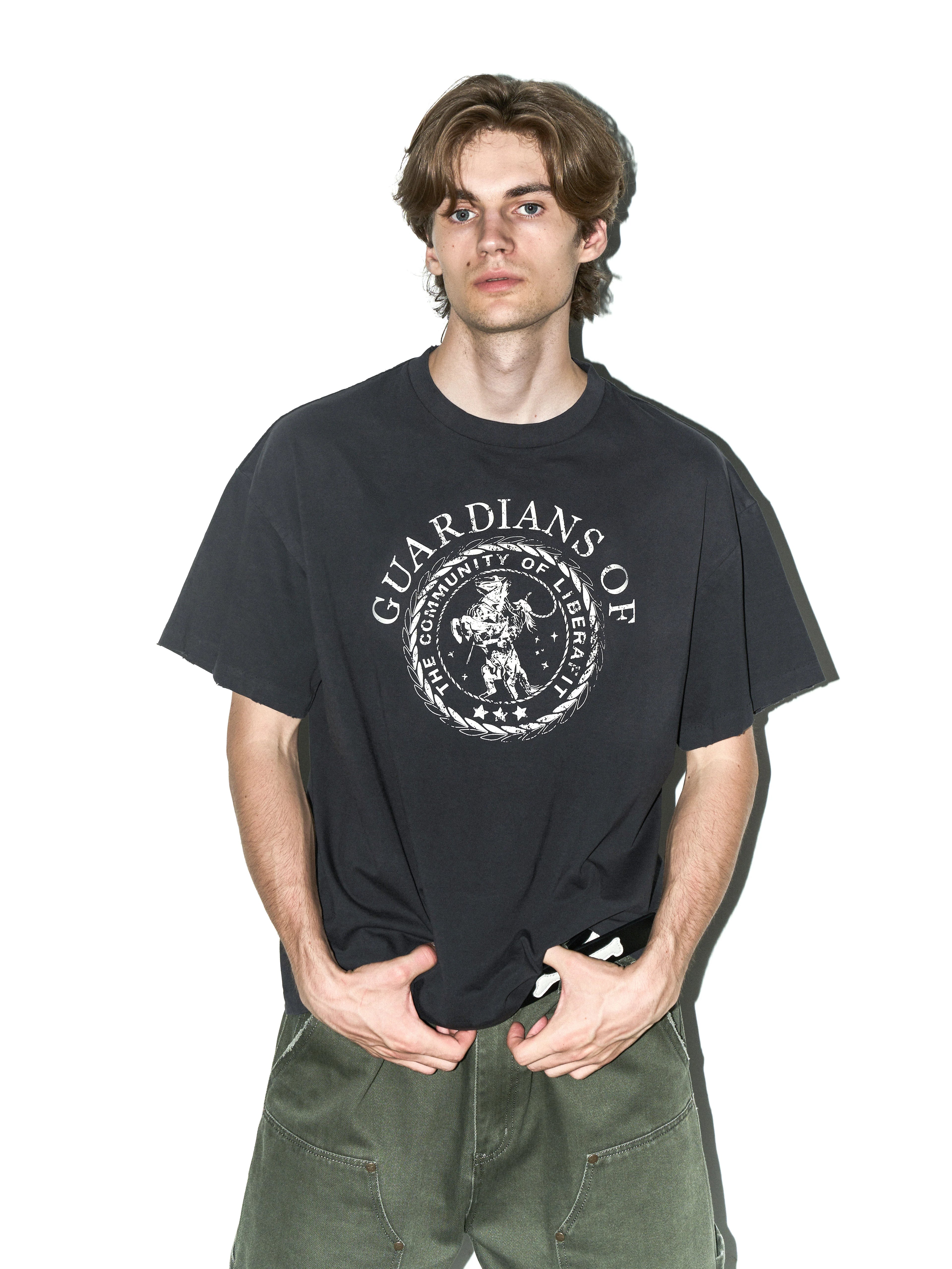 LIBERAFIT Hand Drawn Badge Loose Tee