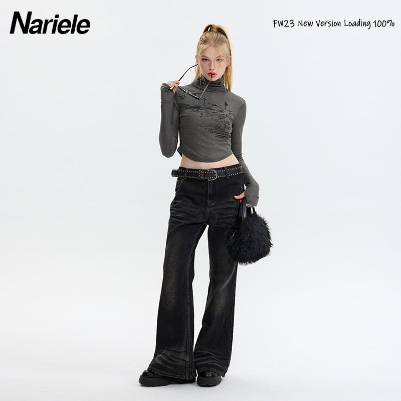 Nariele Fun Skull Alphabet Print Babes Tee