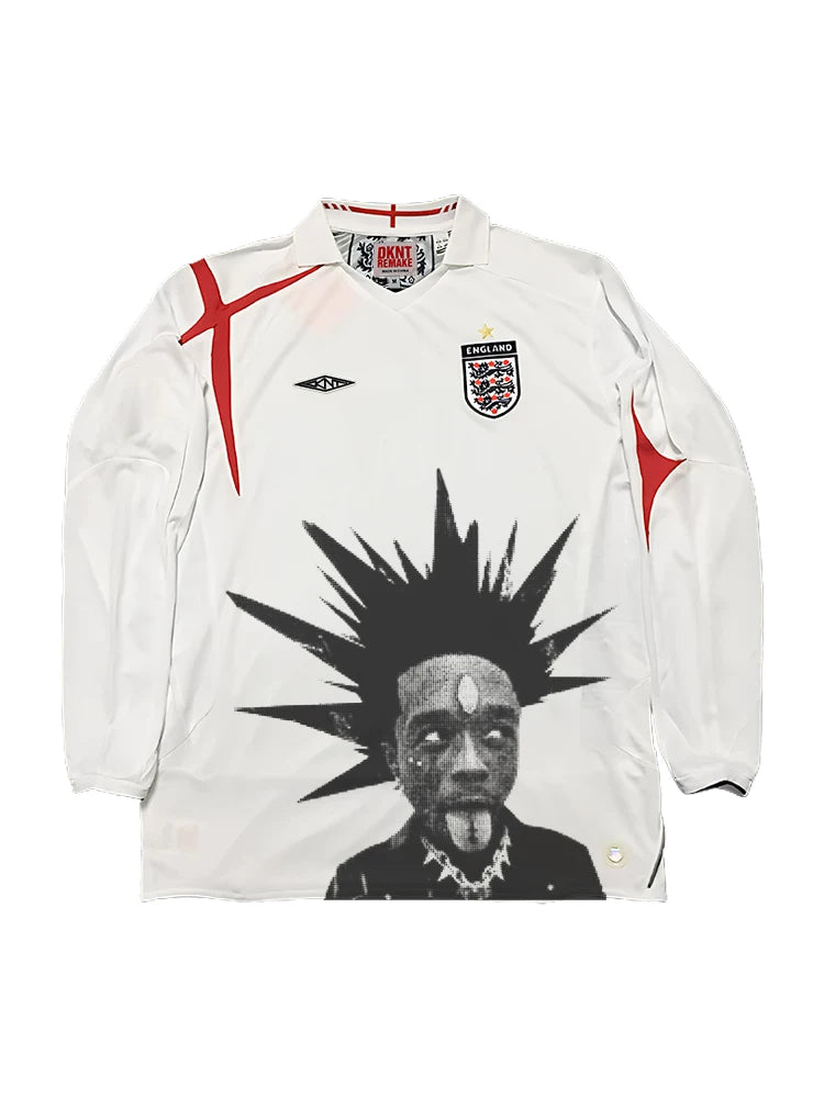 KANYE  REMAKE Portrait Print Casual Tee